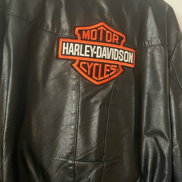 Large men’s leather Harley Davidsons bike jacket - Picture 2 of 2